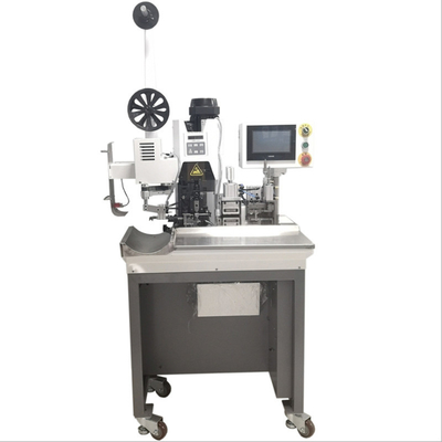 वेल्क्रो टेप रोल / रिबन के लिए 1-30rpm स्वचालित बद्धी काटने की मशीन
